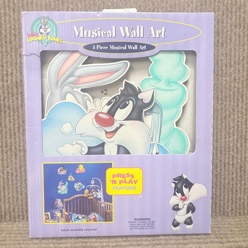 Vintage Baby Looney Tunes Wall Hangings Set of 4